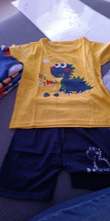 Conjuntos de 2 piezas para niños, ropa para madre y niño, camiseta, pantalones cortos de algodón, manga corta, traje para bebé photo review