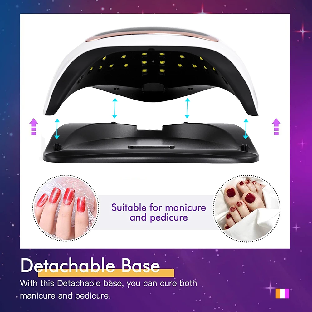 UV LED Lamp For Nails Drying Manicure Lamp With Memory Function LCD Display 168W Professional LED Nail Lamp Nail Art Salon Tools - Image 4