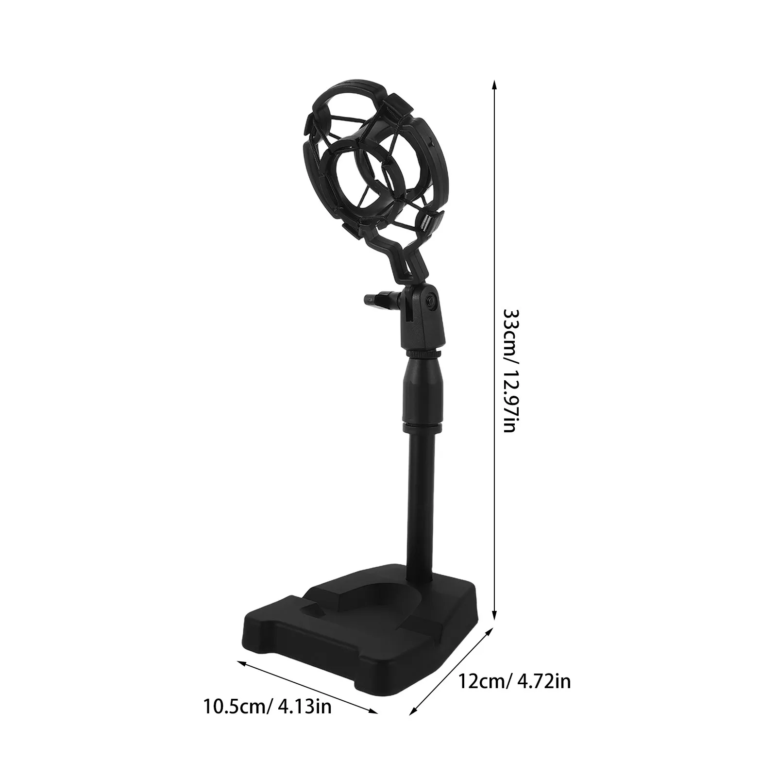 라이브 녹음을 위한 데스크탑 마이크 스탠드, 충격 방지 및 흔들림 방지, 회전 및 높이 조절이 가능한 마이크 스탠드