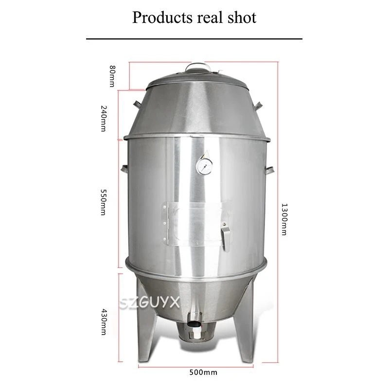 Household multi-function roast duck stove stainless steel charcoal roast duck stove small household barbecue machine 6