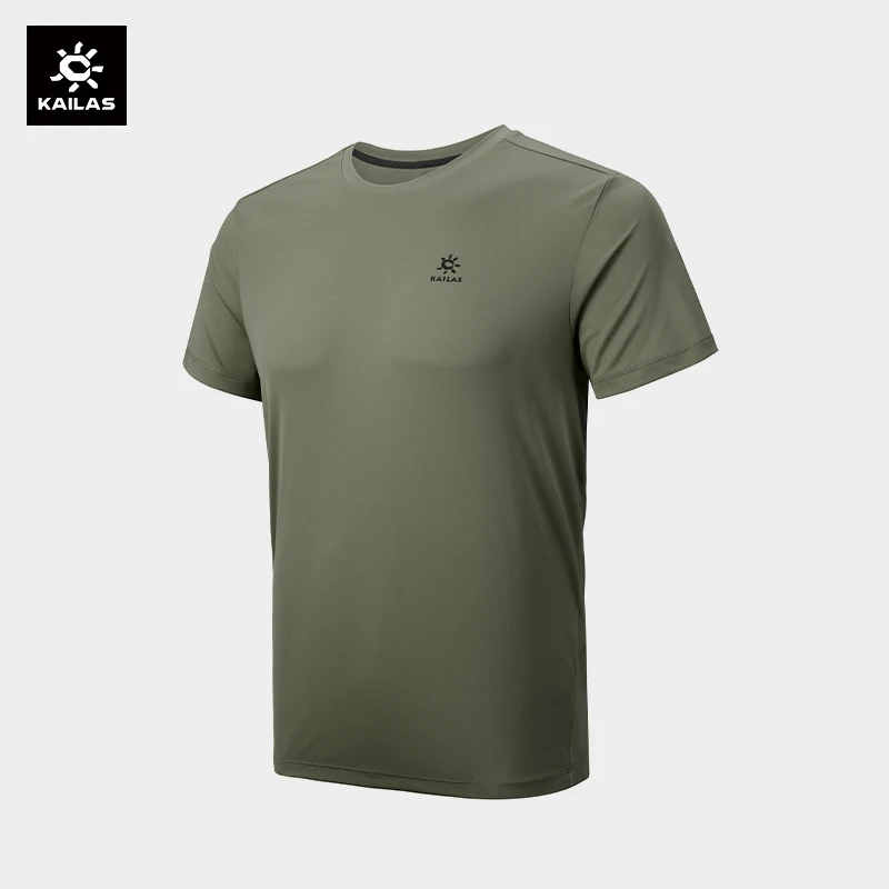 Casual Quick-drying T-shirt For Men Crew Neck Short Sleeve Tee Breathable Cycling Travel Tops Climbing Clothes KAILAS KG2317520