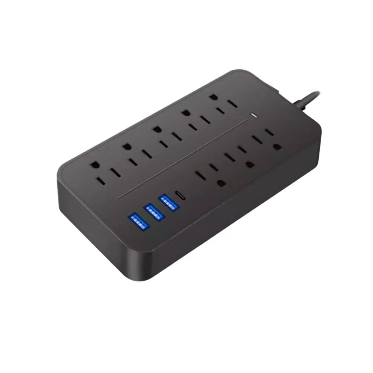 Regleta Cargador Multicontactos Con 8 Salidas 3 Usb 1 Tipo C