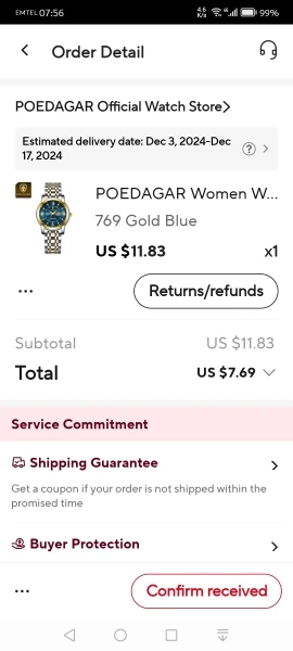 POEDAGAR Women's Luxury Quartz Watch photo review