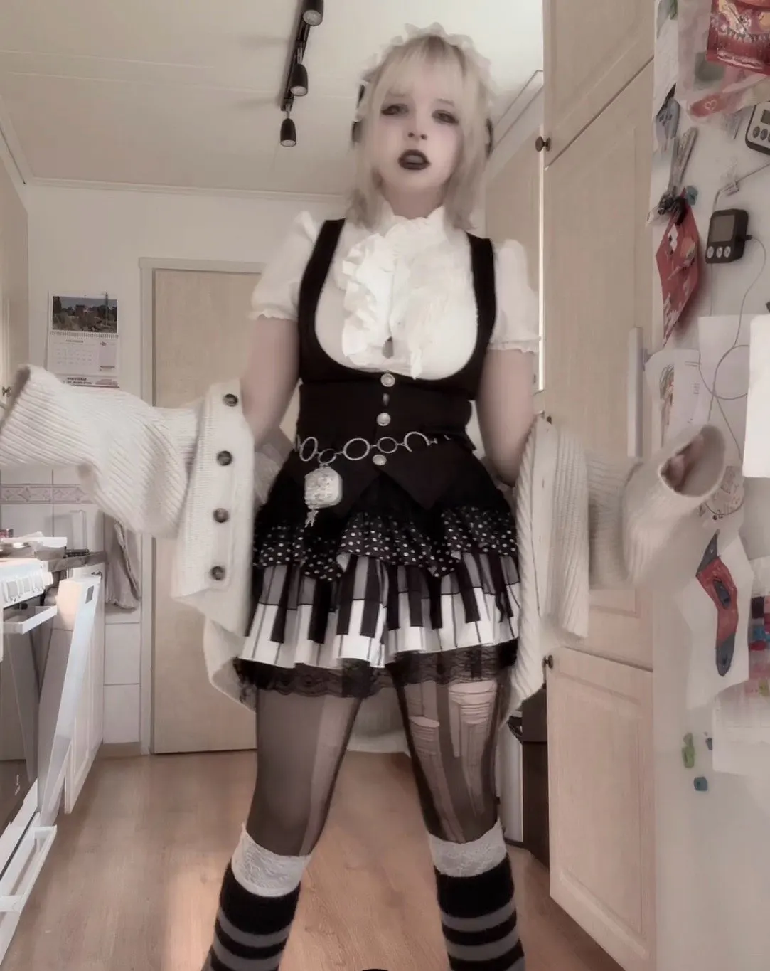 Preppy Style Dress Set - Ouji Aesthetic photo review