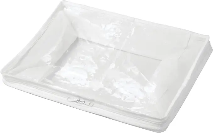 2-pack fabric storage zipper bags, medium. 16x12x8 inches, ideal for organizing small items, offering compact and functional 5