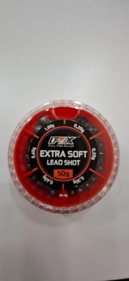 Extra Soft Lead Shot Split Shot Sinkers 50g Weight Assortment Box (0.2g 0.25g 0.3g 0.4g 0.6g 1.0g) for Float Fishing Rig Tackle photo review