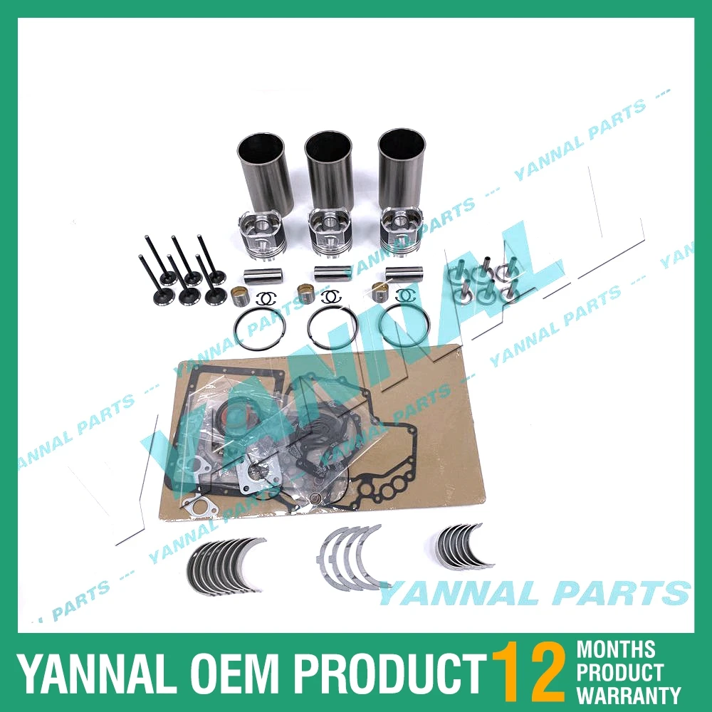 

For Isuzu 3KC1 Engine IHI Mini Excavator 27F Overhaul Rebuild Kit