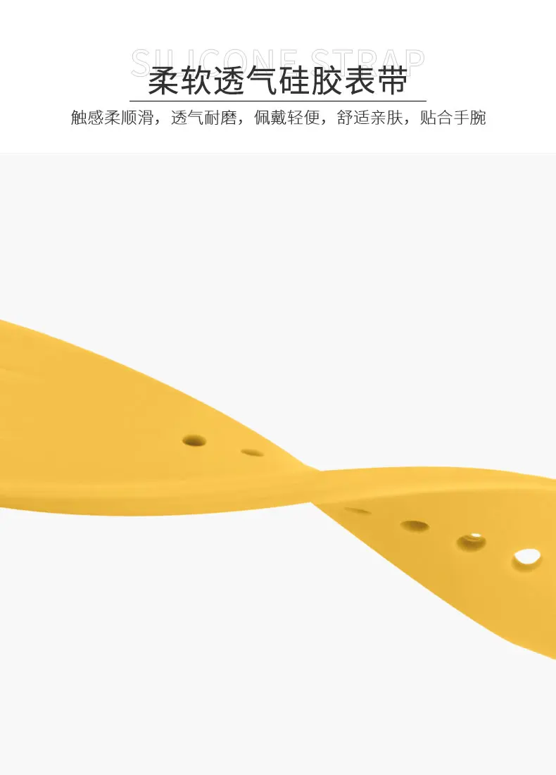 2023 Internet celebrity yellow fashion watch punk trend waterproof men and women high-value quartz watch new