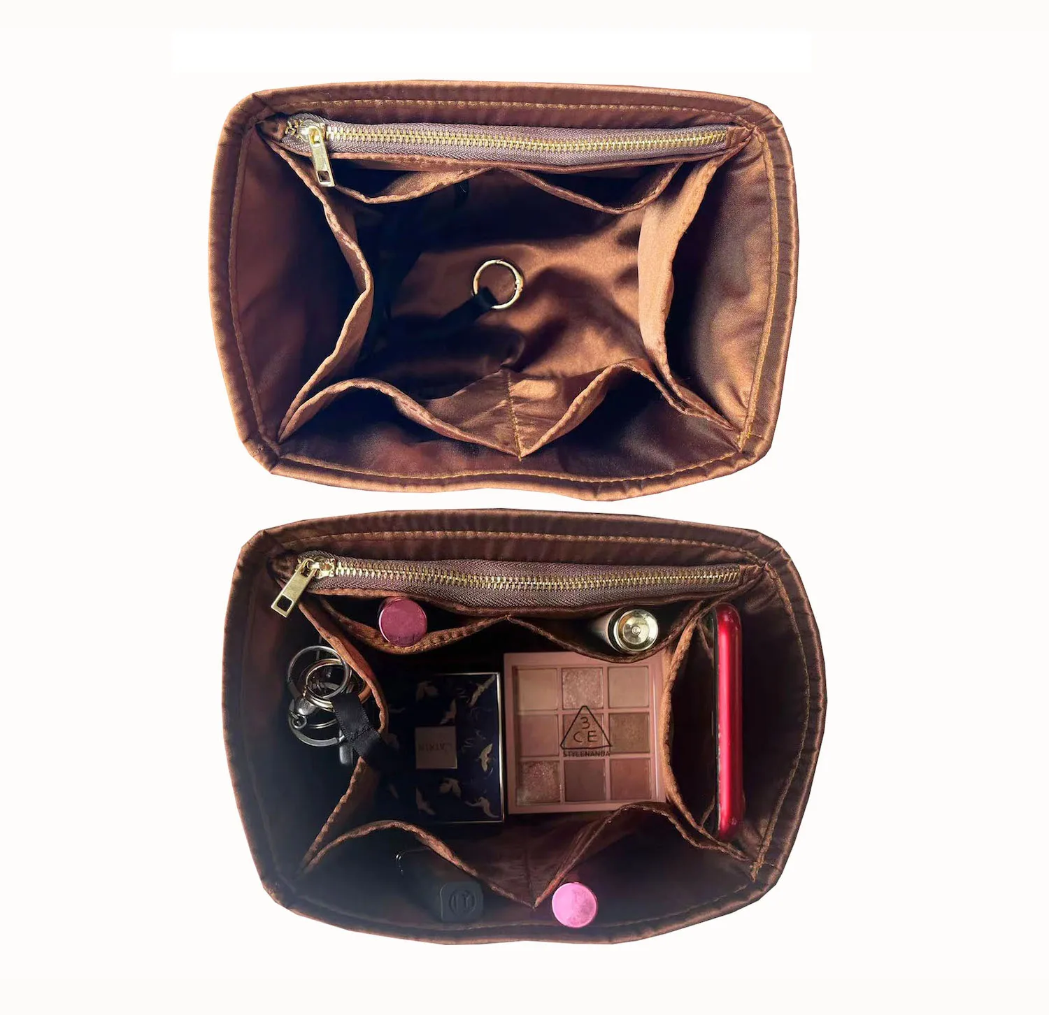 For Picotin 18 22 26 Insert Bags Organizer Makeup Handbag Organize Inner Purse Portable base shaper Premium Silky(Handmade） 4