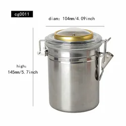 Premium Tobacco Humidor Jar - Stainless Steel Travel-Ready Cigar Storage & Smoking Accessories Gift Set (Cg0011)