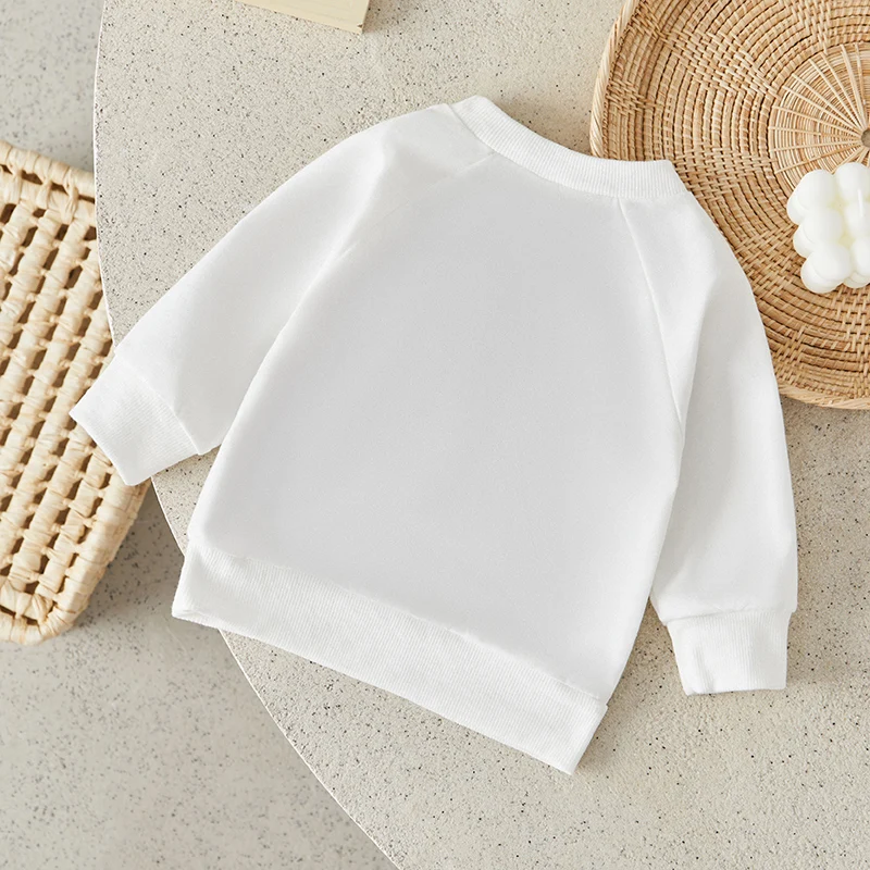 Suefunskry 1PC Sister Brother Matching Romper Outfits Letter Print Long Sleeve O-Neck Sweatshirt Toddler Spring Fall Tops 2