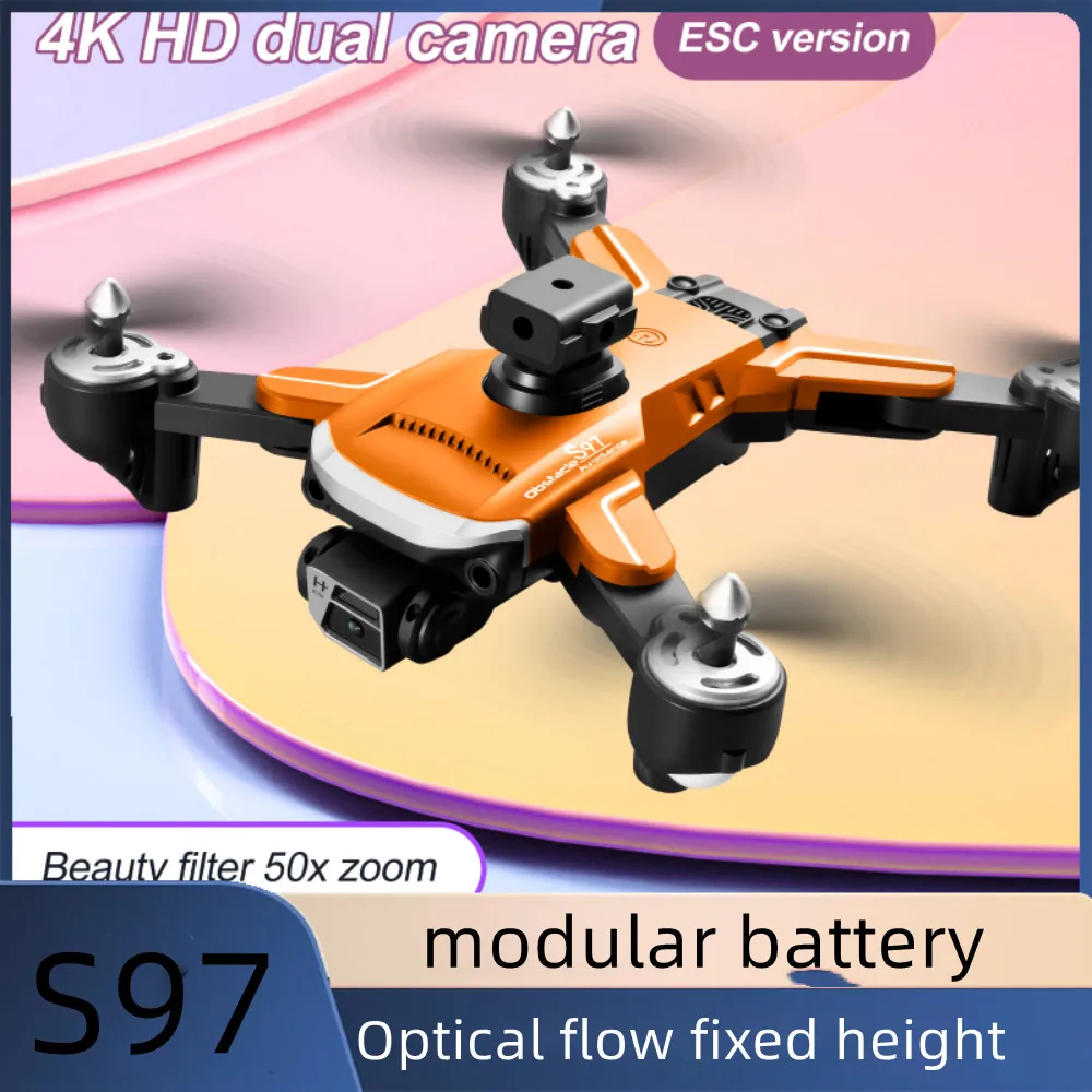 

NEW S97 Drone 4k Profesional HD 2.4GHz Dual Camera Fpv WiFi With Obstacle Avoidance Trajectory Flight Rc Foldable Quadcopter Toy
