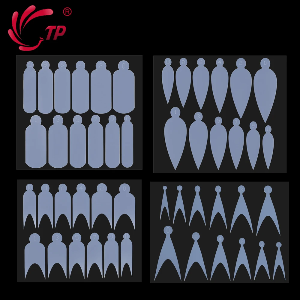Tp 48Pcs Nail Dual Forms Mold French Sticker Cuscinetti In Silicone Morbido Riutilizzabili Per Nail Mold Gel Extension Quick Building Manicure
