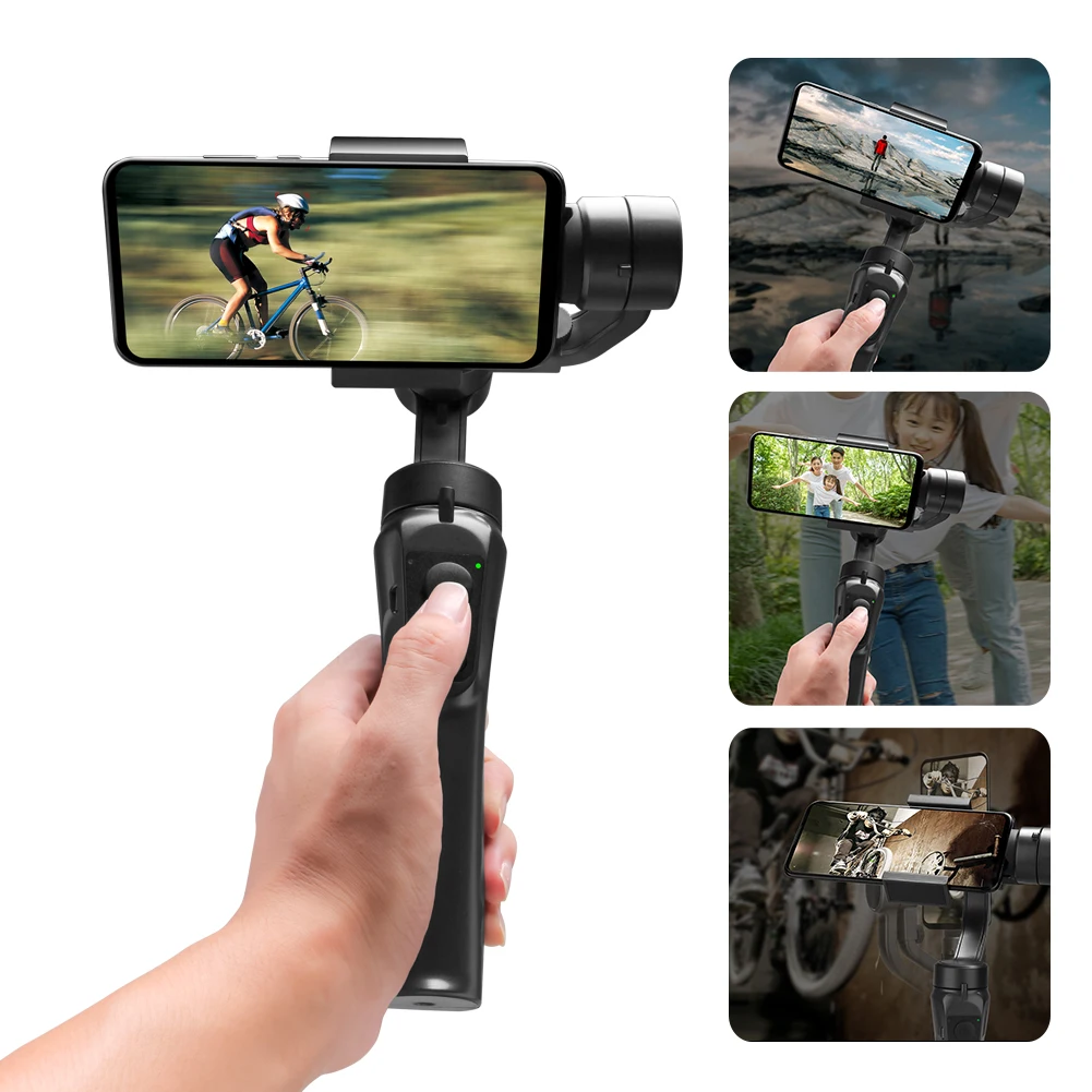 H4/F6 3 Assi Gimbal Stabilizzatore Palmare Cellulare Action Camera Holder Anti Shake Video Record Smartphone Gimbal Per Telefono
