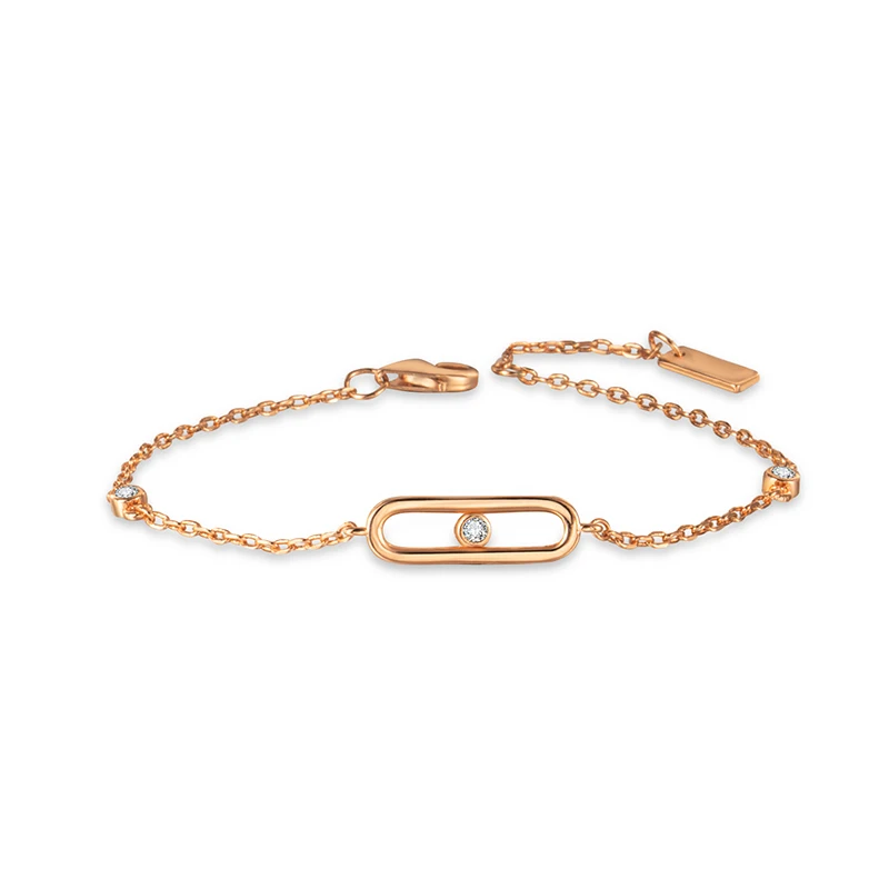 

Simple Luxury Couple 925 Silver For Women's Jewelry Fashion Bracelet Mother's Day Gift