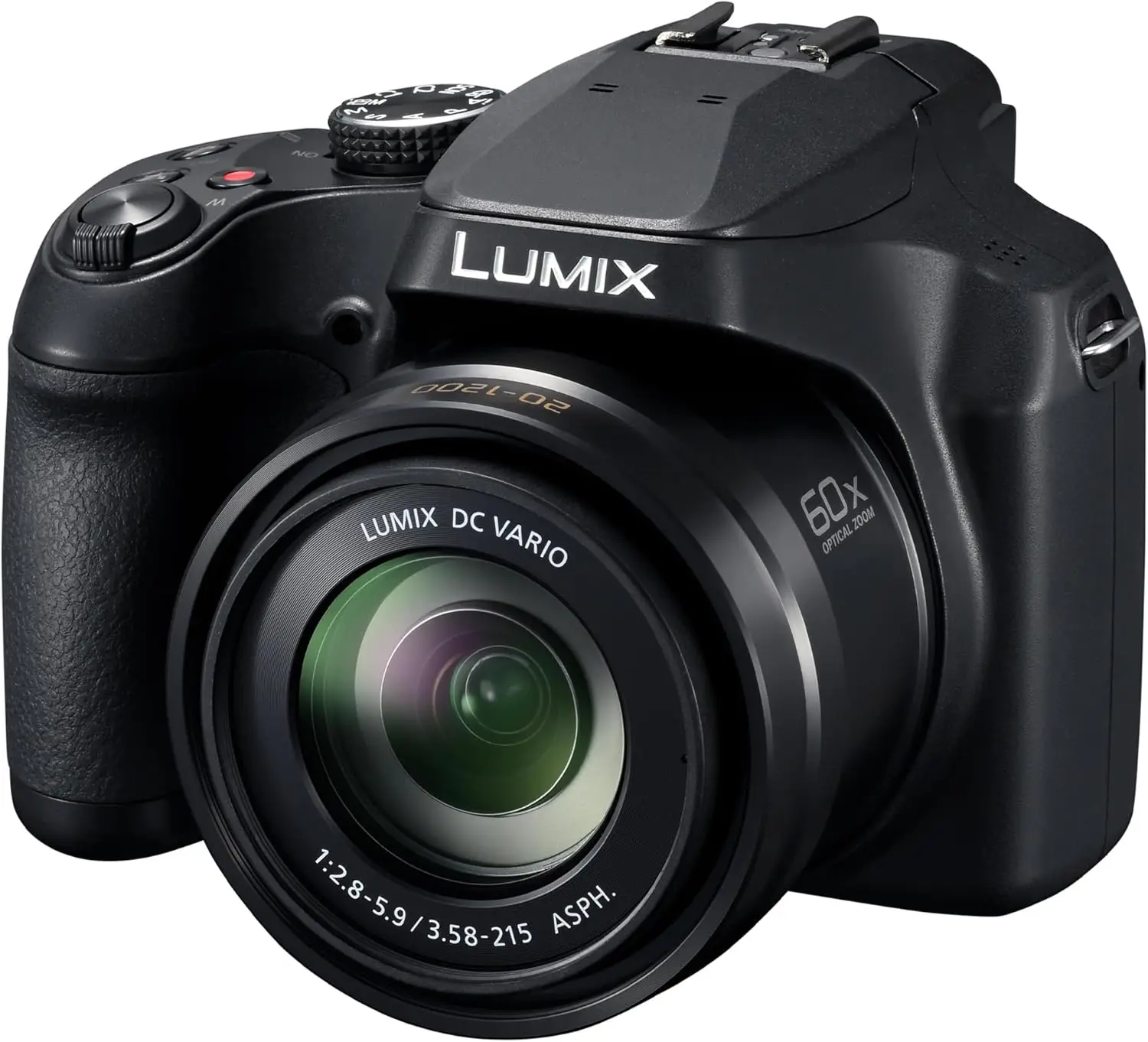 LUMIX FZ80D Compact Camera with 20-1200mm Zoom Lens, Point and Shoot Digital Camera with 4K Video/Photo Recording and Power