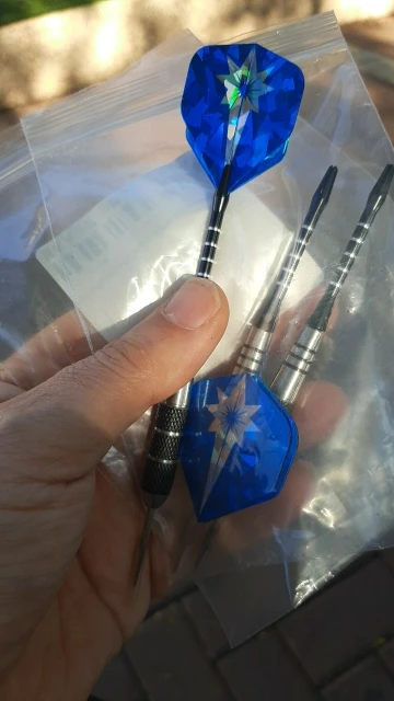 Fléchettes Pointes Acier 22g – Lot de 3 Inox avec Ailettes Laser photo review