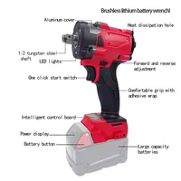 Clé électrique sans fil, tournevis sans balais, compatible avec la batterie Milwaukee M18, outil de service pour perceuse, réparation de voitures et de camions 4