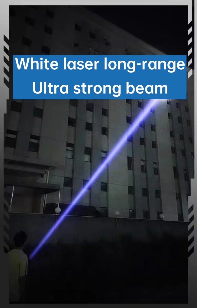 Description Picture 5 of itemWhite Laser High-power Torch Light 5000mAh Telescopic Zoom Hand Tactical Flashlight 26650 Ultra-Long-Range Camping Fishing Light