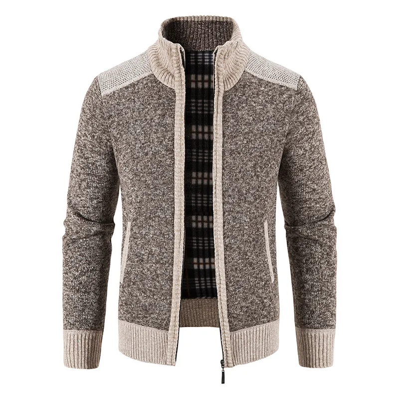 New Spring Autumn Knitted Sweater Men Fashion Slim Fit Cardigan Men Causal Sweaters Coats Solid Single Breasted Cardigan men