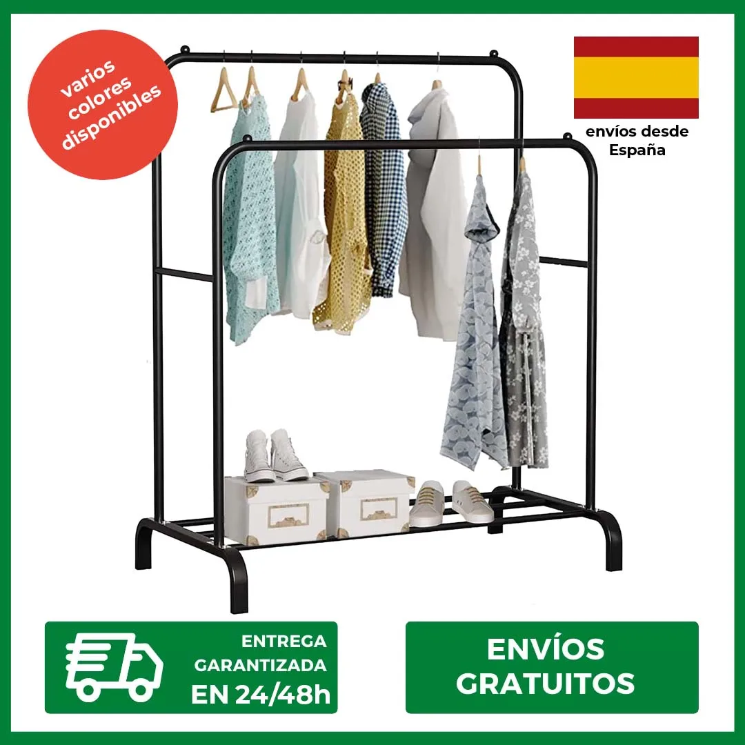 Perchero Extensible con Ruedas y Baldas de Almacenamiento Inferior. Burro  Ropa Resistente, con Altura Ajustable. Perfecto para Hogar, Dormitorio,  Pasillo. - AliExpress