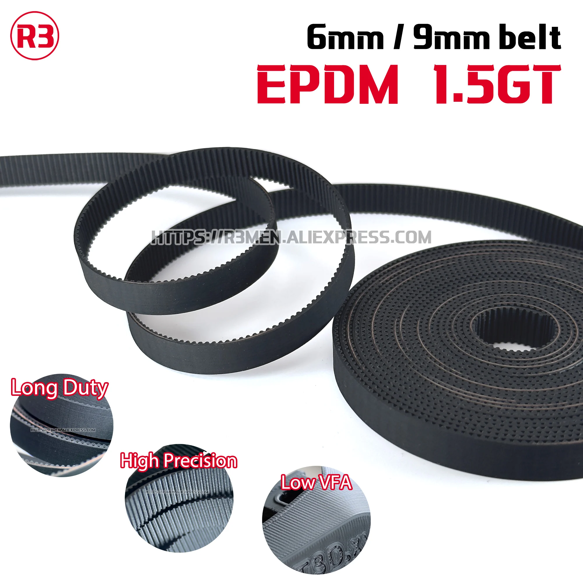 Uxcell 8pcs 2GT Closed Loop Timing Belt Assorted Size 110mm