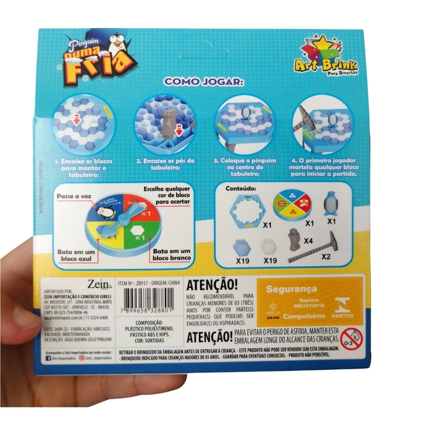 Jogo Infantil Tabuleiro Pinguim Picareta Quebra Gelo Oferta