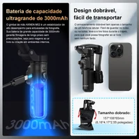 AXNEN M02 3-axis Anti-shake Gimbal, Handheld Mobile Phone Stabilizer with Detachable Remote Control, Support Object Face Track 6