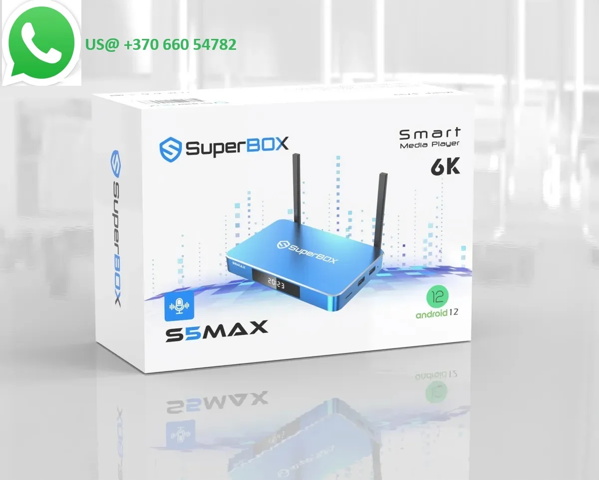 

HOT SELLING BUY 2 GET 1 FREE IN-STOCK SuperBox S5 Max Bundle 8K HDMI, 64GB Card/Drive, WiFi Extender,Keyboard