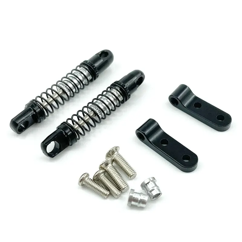 2Pcs Metal Front Shock Absorber Damper Remote Control Car Rear Shock Absorber With Mount Upgrade Parts For WPL D12