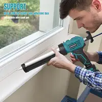 Pistolet à mastic électrique sans fil 4 vitesses pour portes et fenêtres, outil de pose de verre compatible avec batterie Makita 18V 3