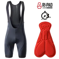RION Premium Men's Cycling Bib Shorts with Dolomiti Padding - High Performance Bike Wear - S (A-811 Pad)