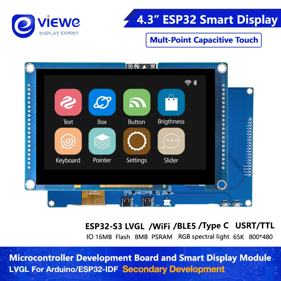 รูปสินค้า โมดูล ESP32 S3 หน้าจอ HMI สำหรับระบบควบคุมอัจฉริยะ