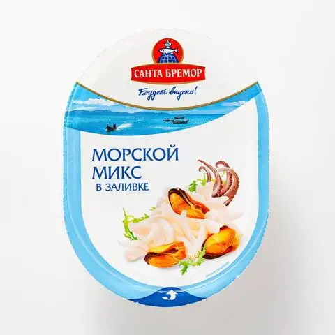 Коктейль из морепродуктов Санта Бремор Морской микс, в заливке, 180 г ...