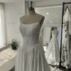 Mryarce 2025 Trends Basque Waist Elegant Wedding Dresses Strapless Silk Satin A Line Bridal Gowns 2