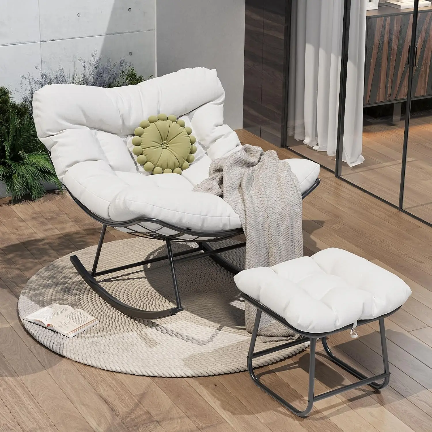 Fotel Papasan z podnóżkiem z Polski za $91.66 / ~355zł
