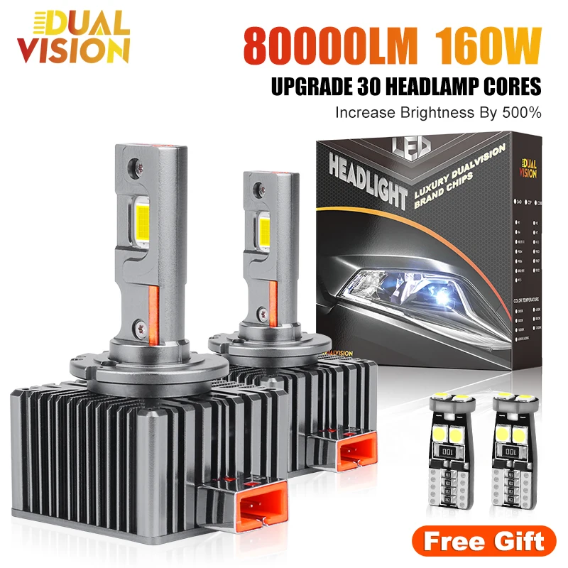 Kaufe 2Pcs 35000Lm D3S LED Scheinwerfer Lampen D1S D2S D4S D8S D1R D2R D3R D4R D8R Turbo LED CSP Chips Lichter Für BMW Benz Volvo Lampe zum Preis ab 25