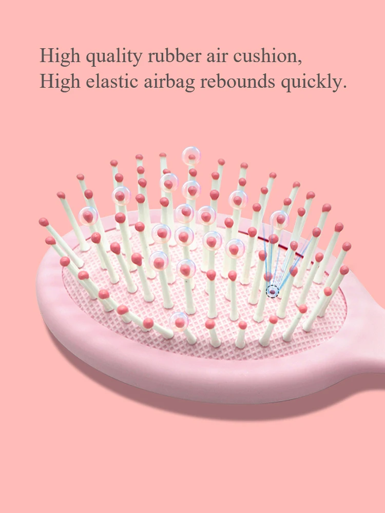 Children Cartoon Massager Paddle Cushion Hair Brush Cartoon Comb Anti-detangle Comb Children's Cute Hairdressing Smooth Hair Comb Curly Hair Brush Hair Styling Tools Hair Brush Comb Hair Comb Set Baby Care Set