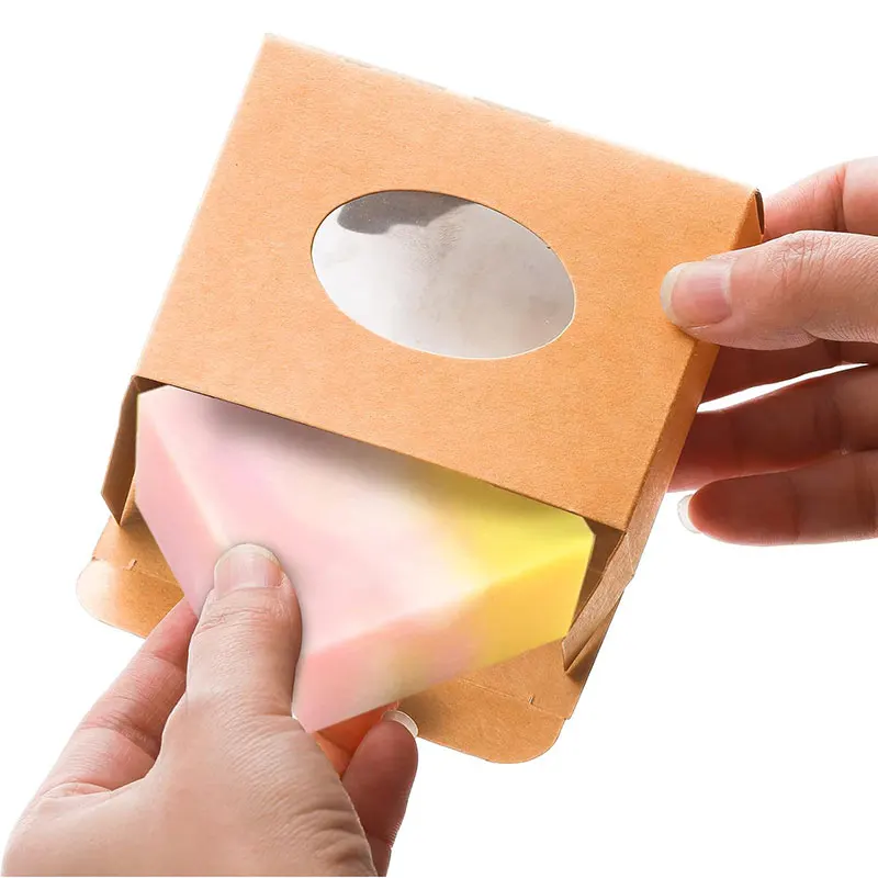 20/30Pcs Mini Kraft Paper Packaging Boxes with Transparent Window for Soap, Bakery Trea... - SKU MPPB2244 - UGI Packaging