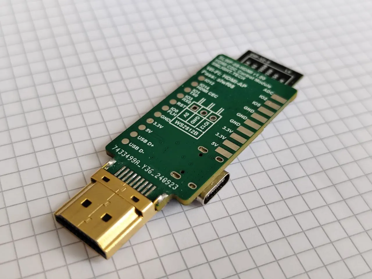 รูปสินค้า SLWF-08 คอนโทรลเลอร์ HDMI-CEC / บอร์ดพัฒนาสําหรับ ESPHome และ Home Assistant