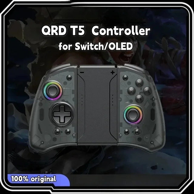 QRD Stellar T5 Wireless Joy-pad For Switch/Switch 2 Joy-Con Controller Left Right Bluetooth-Compatible Gamepad