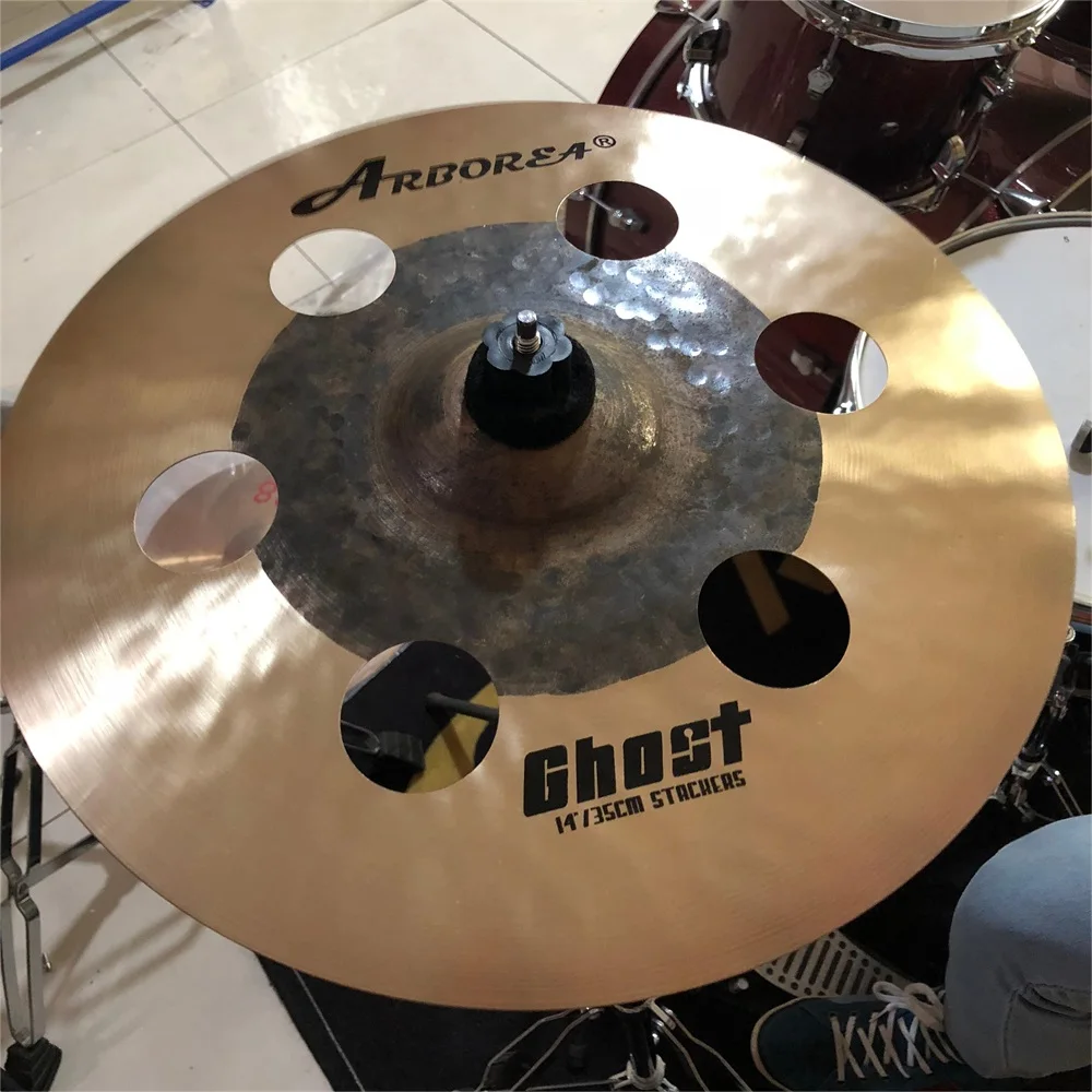 Arborea Professional Bronze Cymbal-Ghost Series 8-19 inch Ozone Cymbal Effects Stack Cymbal Drum Percussion Instrument