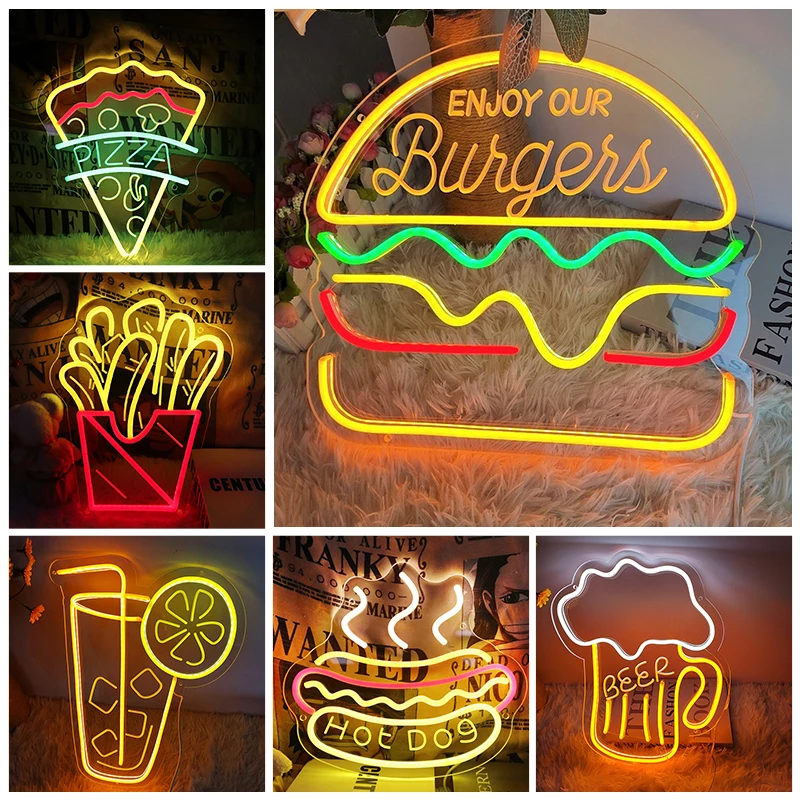 

Personalized Custom Neon Sign for Resraurant Advertising Neon Sign Logo Led Letter Home Bar Beer Company Shop Bussiness logo