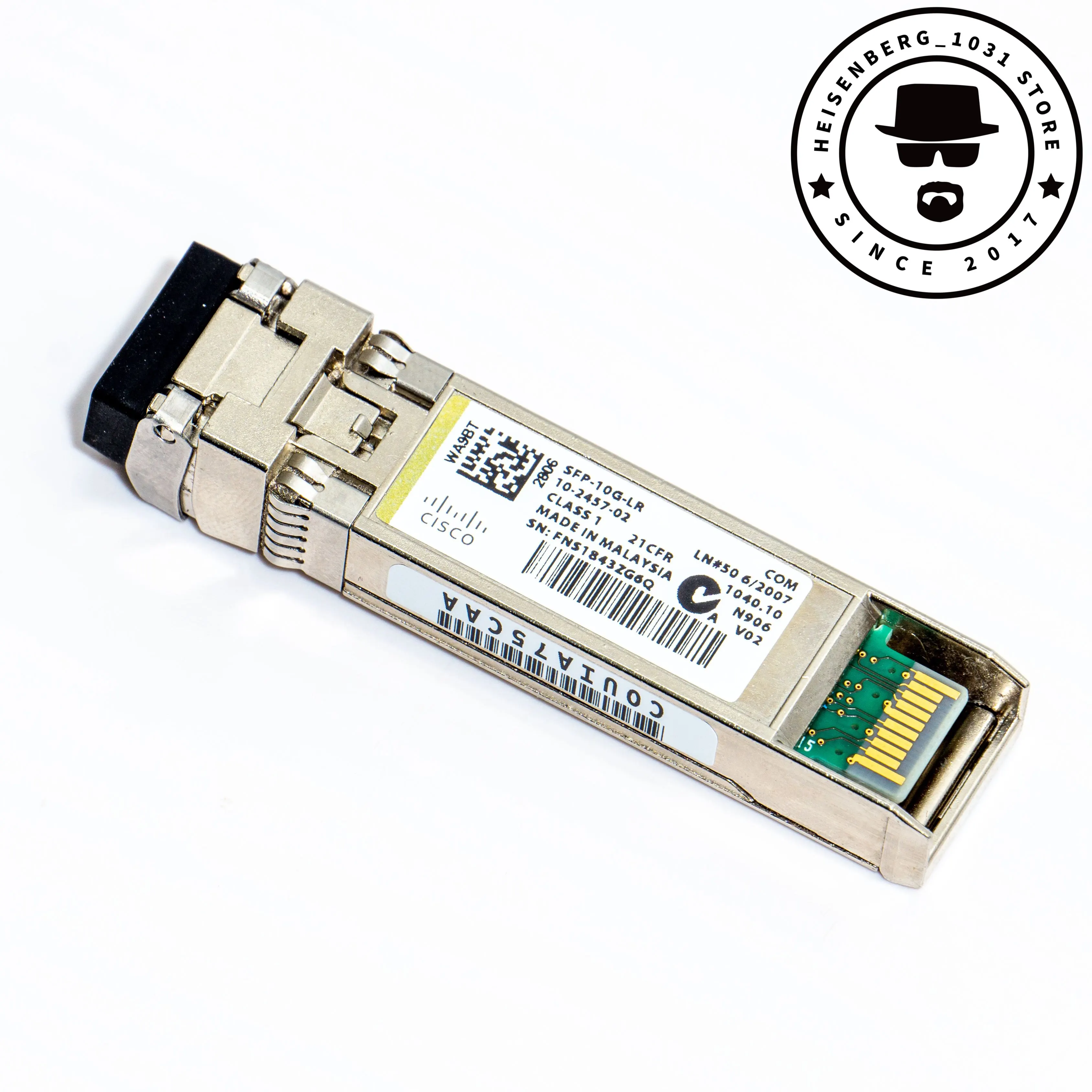 Cisco SFP 10G LR 10 2457 02 10GBase LR SFP Optic Transceiver Module cisco-sfp-10g-lr-10-2457-02-10gbase-lr-sfp-optic-transceiver-module
