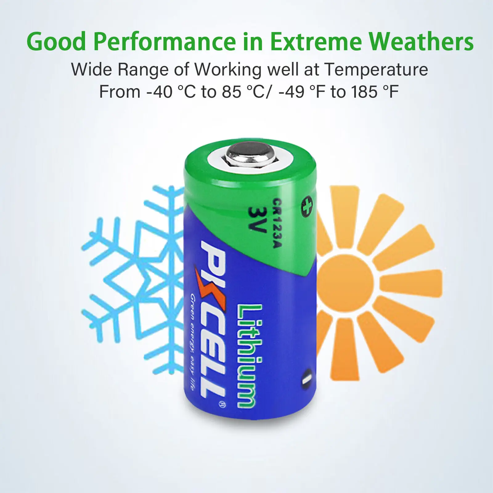 Lithium Battery 4PCS PKCELL CR123A High Capacity LiMnO2 Battery CR123A 3V Lithium 123 CR123 SF123 3-Volt Battery Use In Cameras