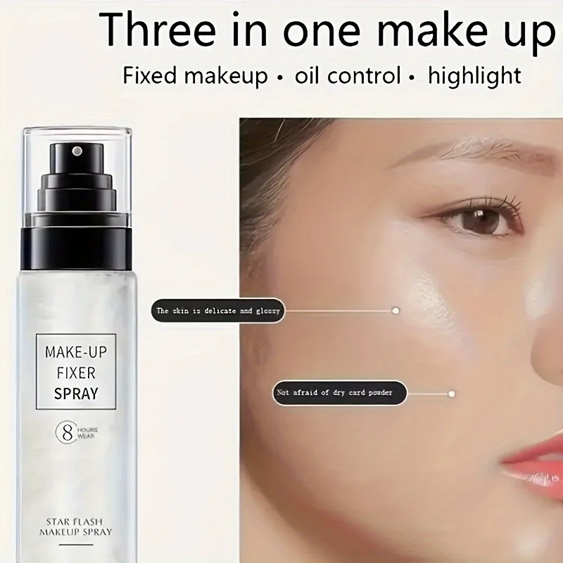 Makeup Fixer Spray Waterproof Sweatproof Long Lasting Oil Control Hydrating Makeup Fixing Setting Spray Cosmetics 4