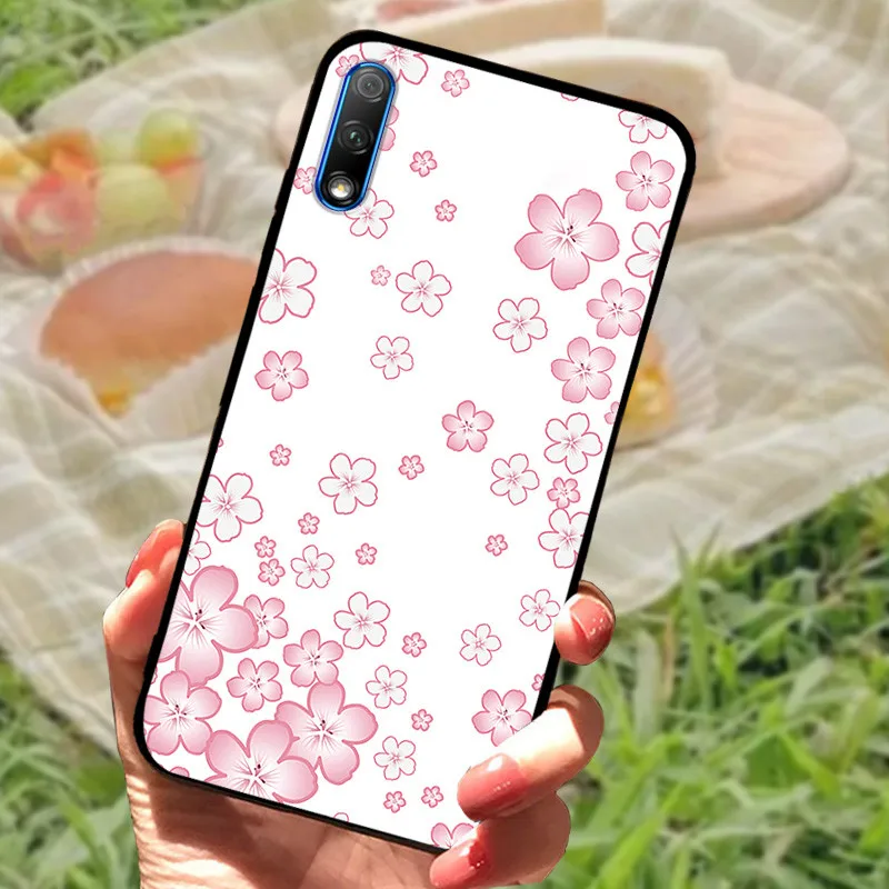 Elegant Marble Silicone Black Bumper Protective Case Cover