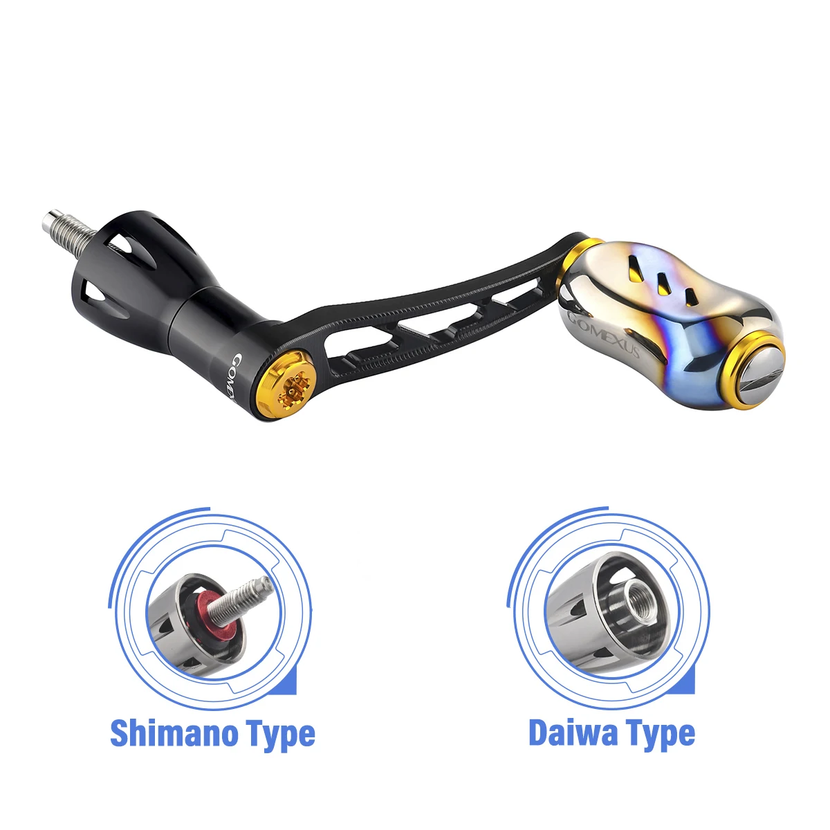 Gomexus Shimano Spinning Reel Handle  Aluminum Alloy Jigging Reel Handle -  Spinning - Aliexpress