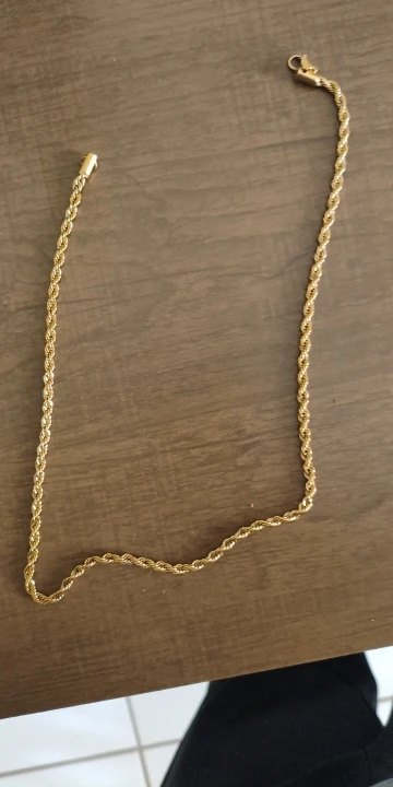 Corrente cubana Vnox unisex, aço inoxidável photo review