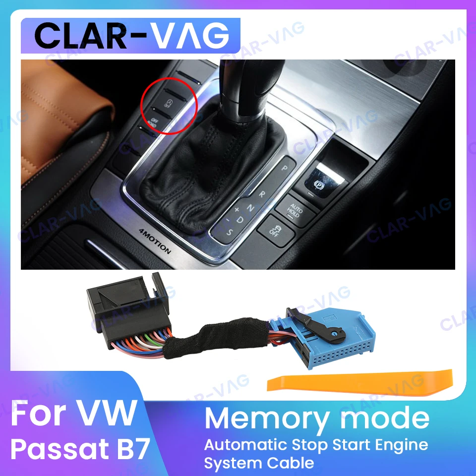 

For VW Passat B7 Automatic Stop Start Engine System Off Device Control Sensor Plug Stop Cancel Cable